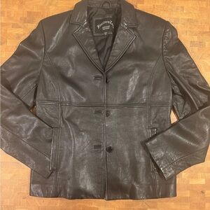 Genuine leather Fourteen Zero Black Jacket
